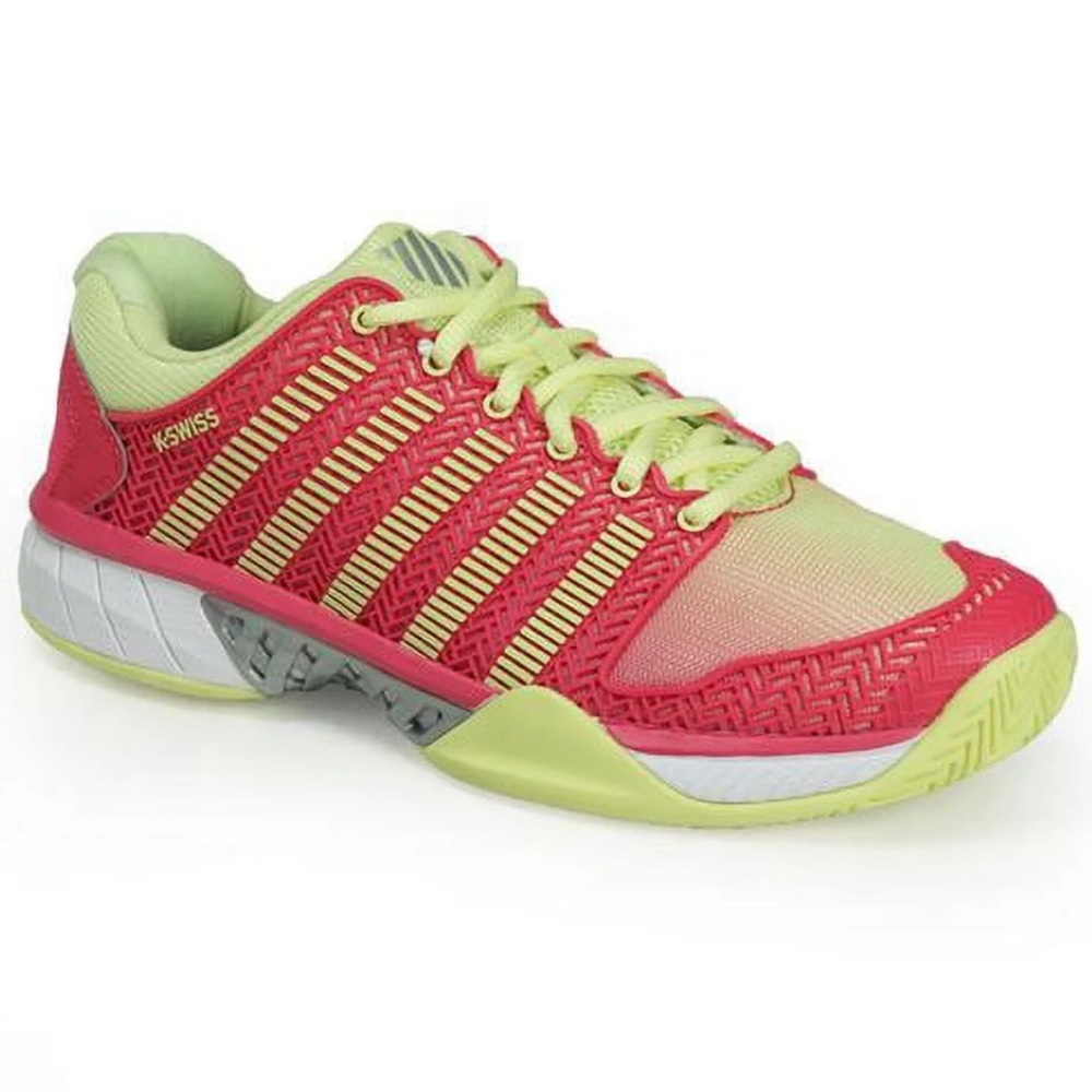 K-Swiss Women's Pink and Lime Green Performance Sneakers